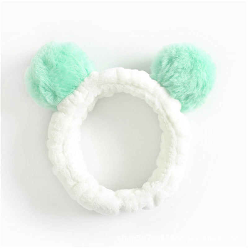Cute Panda Ear Soft Carol Fleece Women Headband Cute Panda Ear Soft Carol Fleece Women Headband